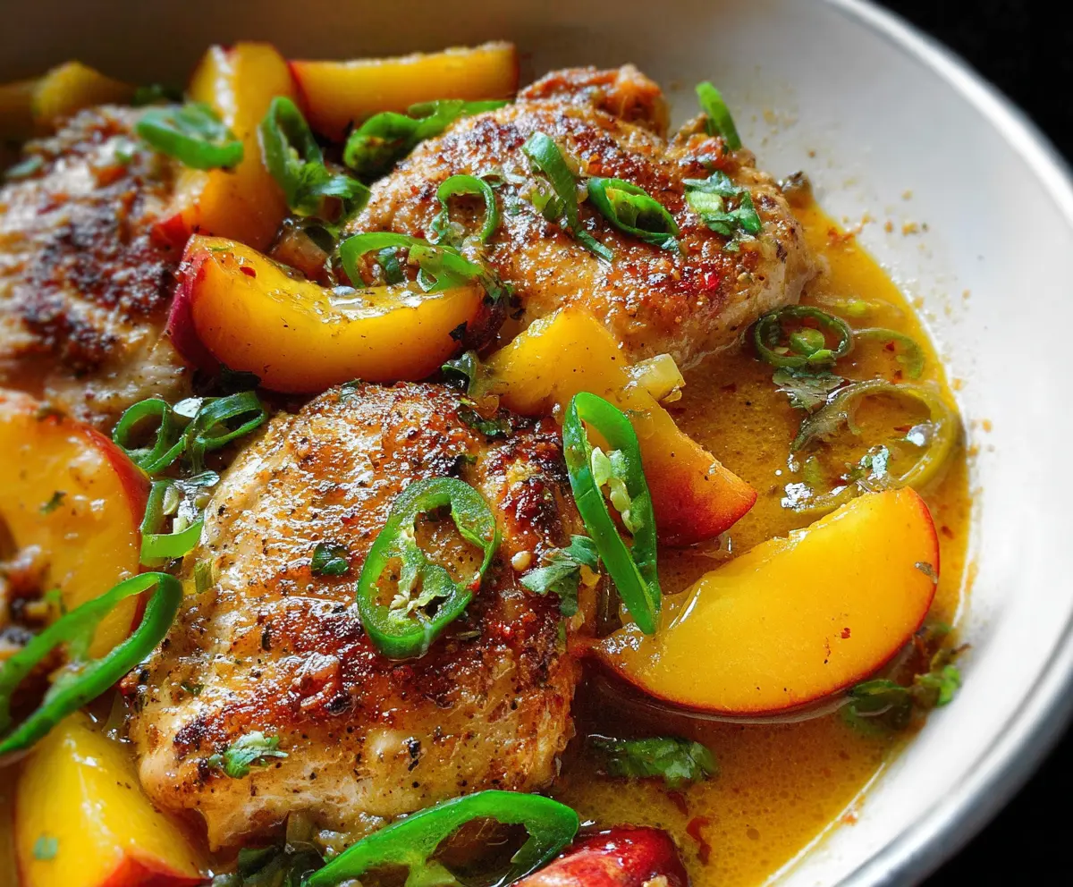 Easy Jalapeno Peach Chicken