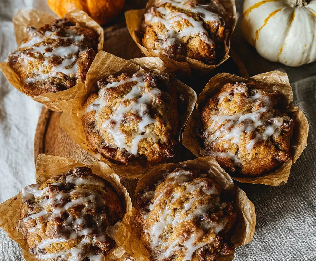Easy Sourdough Fall Muffins