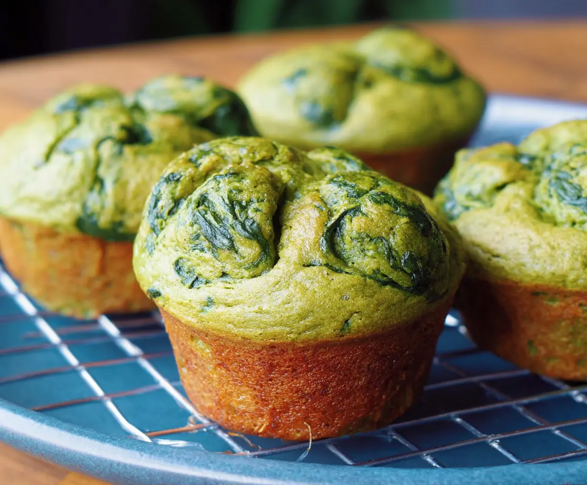 Easy Spinach Banana Muffins