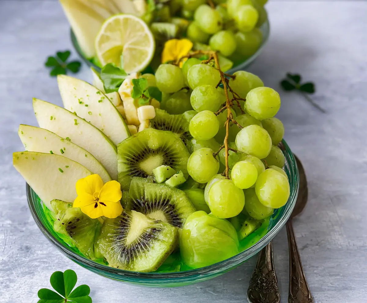 Fresh St. Patrick’s Day Green Fruit Salad