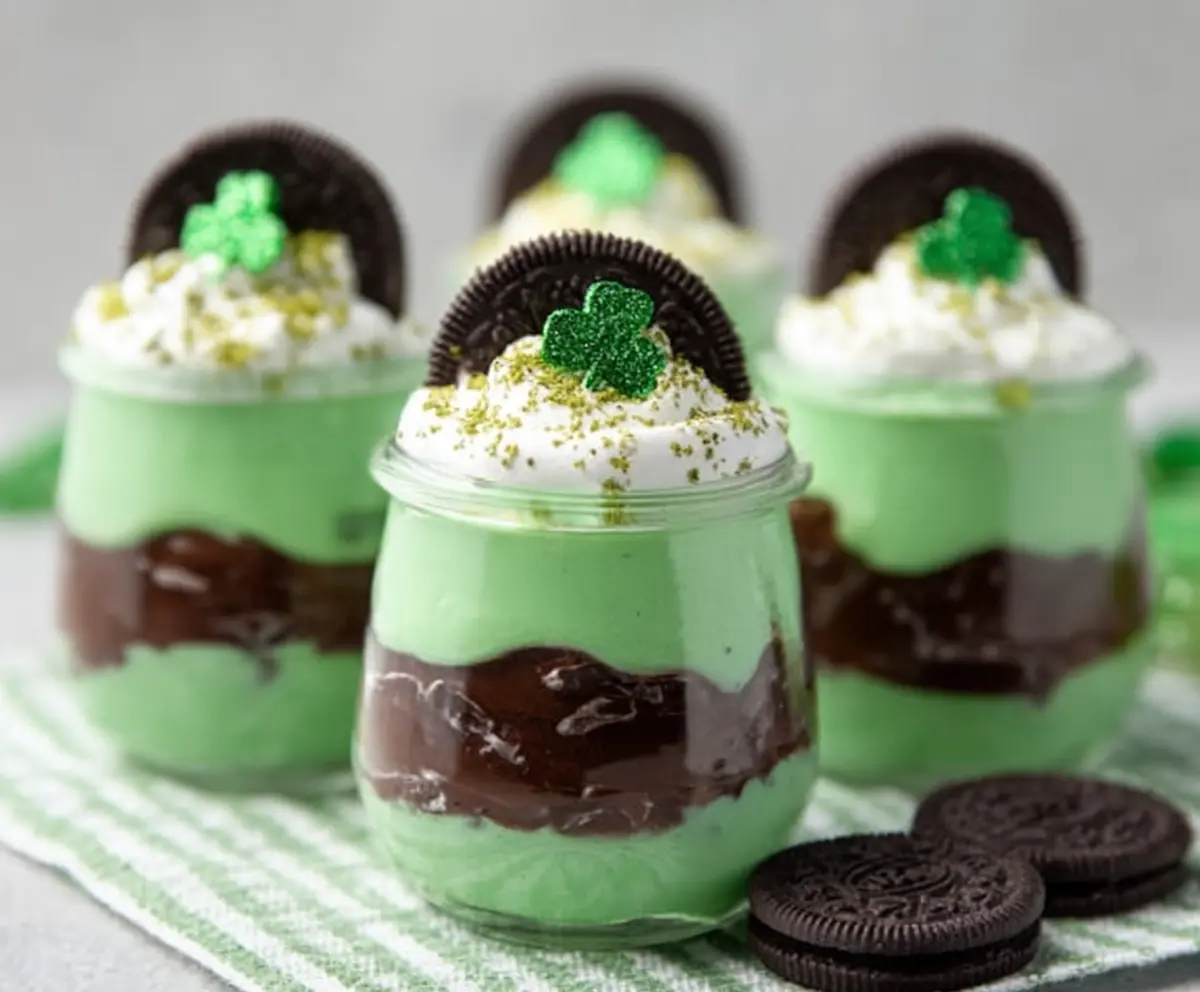 Easy Green Shake Pudding Cups