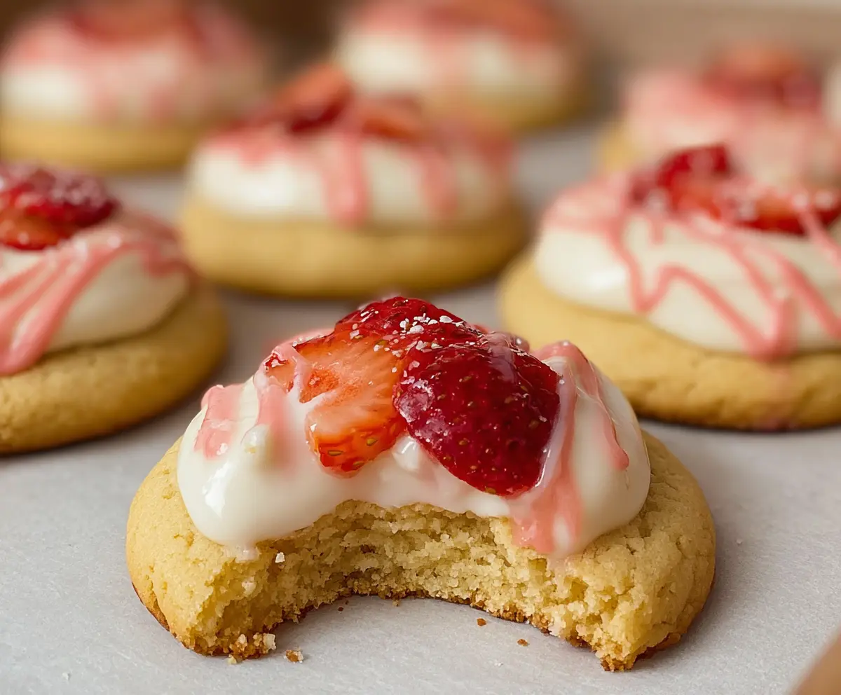 Easy Strawberry Shortcake Cookies