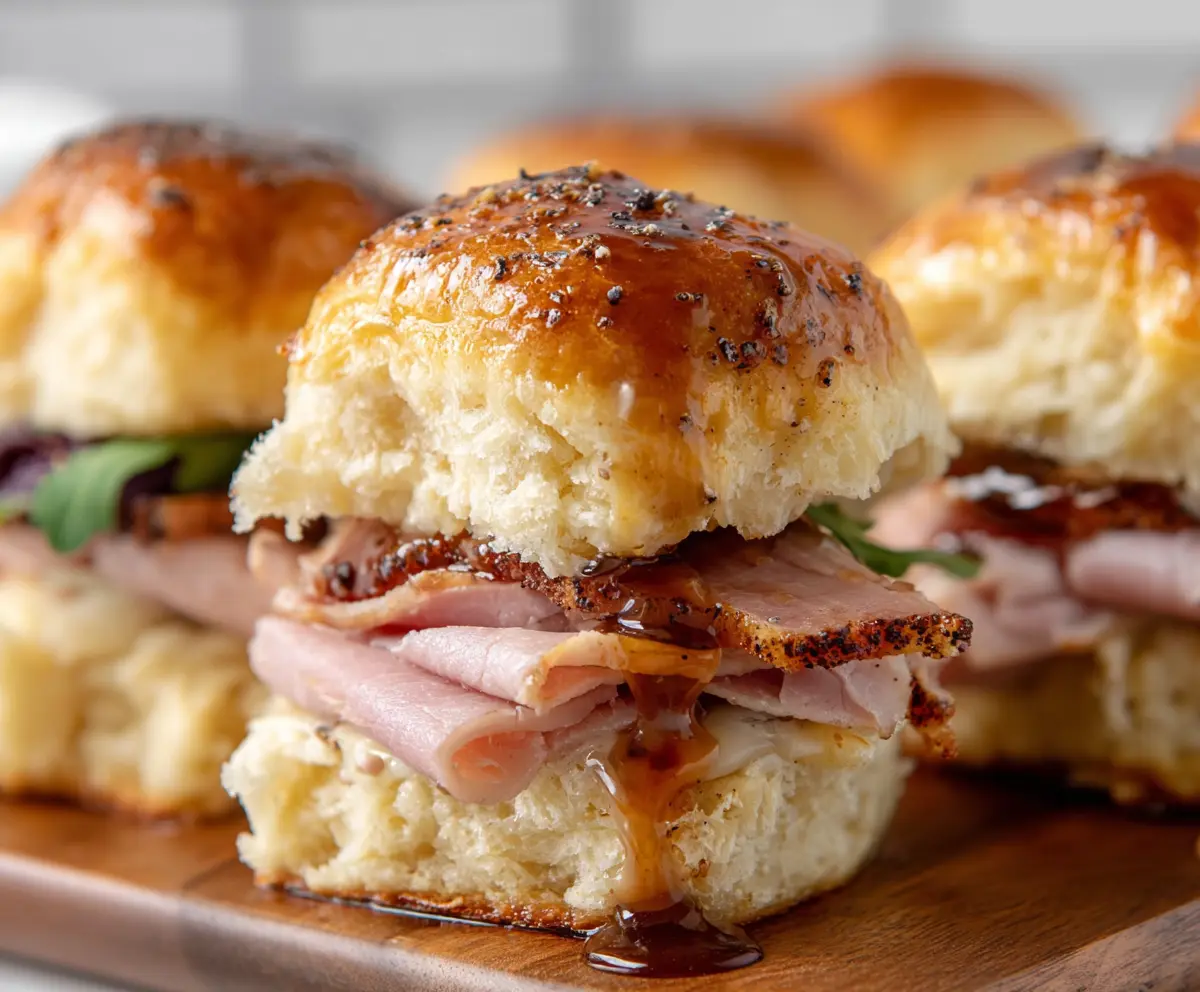 Sweet Brown Sugar Ham Biscuit Sliders