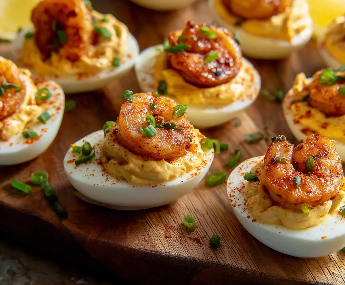 Cajun Shrimp Deviled Eggs Recipe
