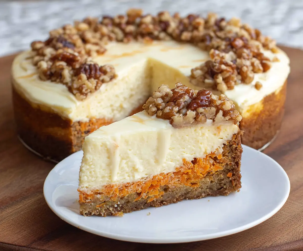 Easy Carrot Cake Cheesecake Recipe