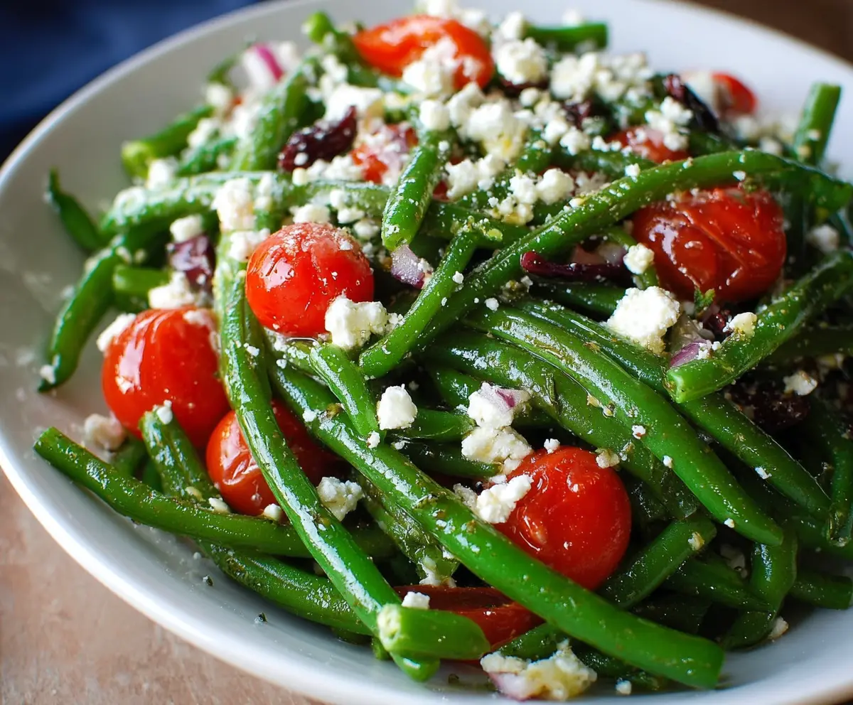Fresh Green Bean Feta Salad
