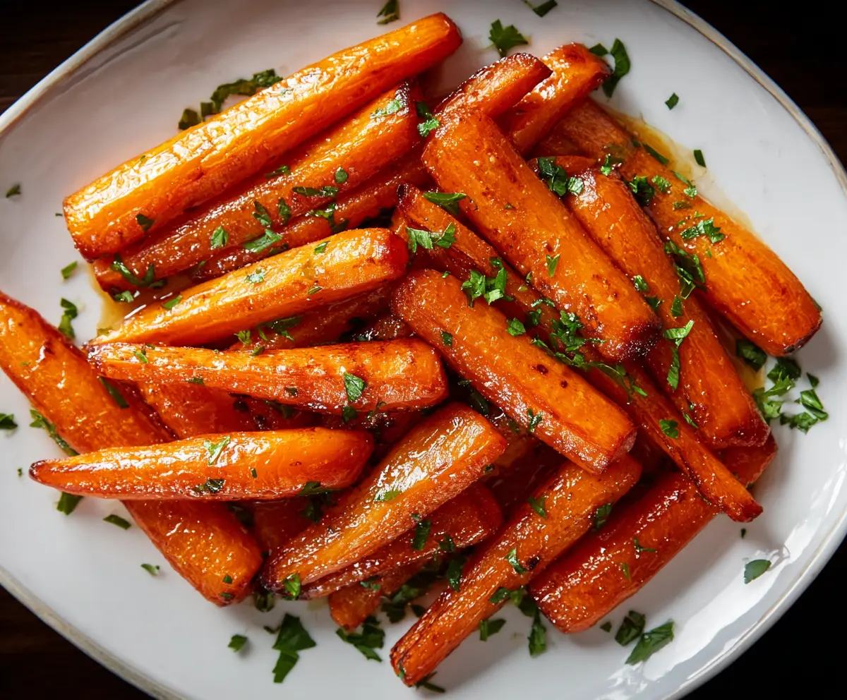 Easy Honey Glazed Roasted Carrots