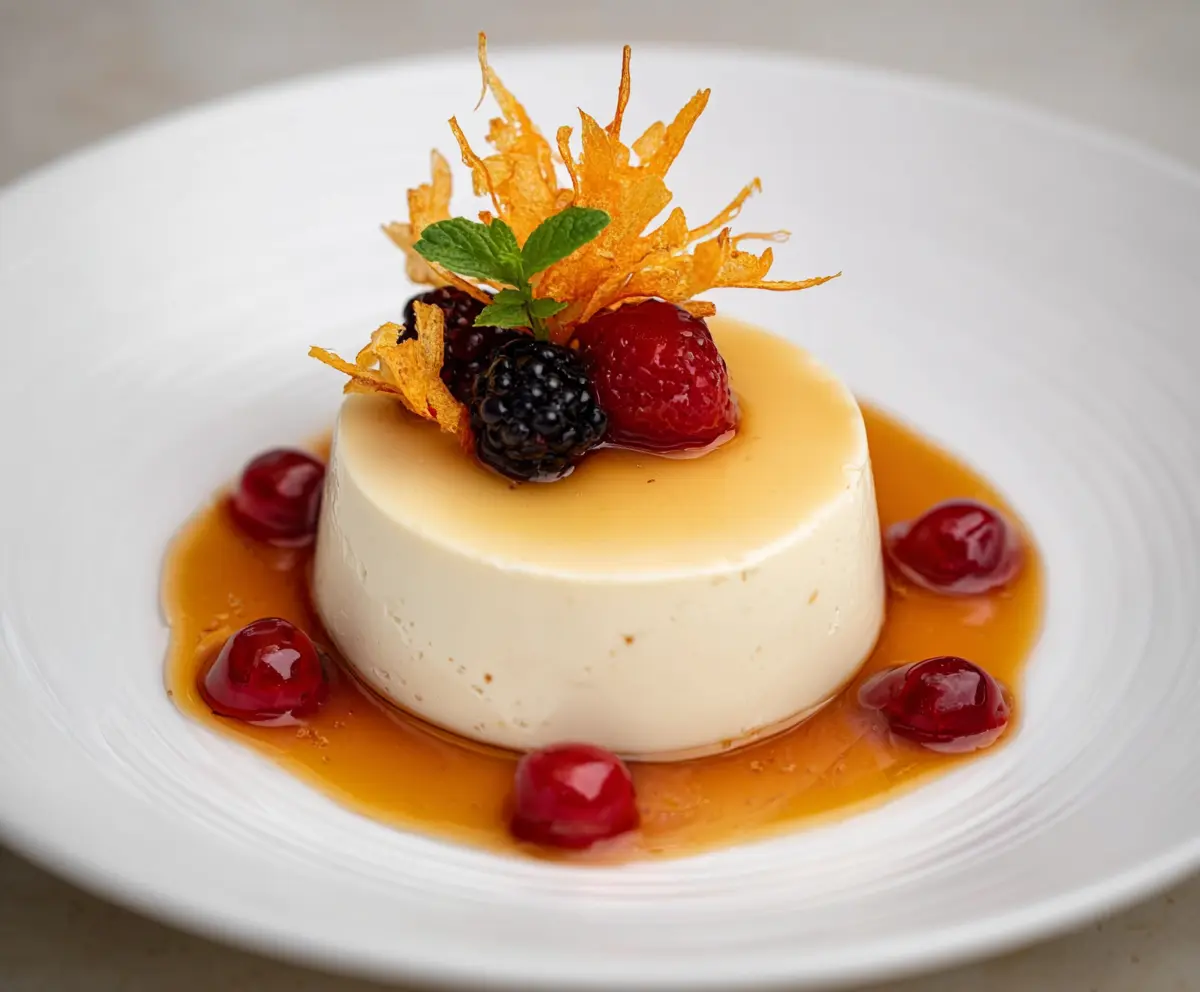 Creamy Orange Blossom Honey Panna Cotta