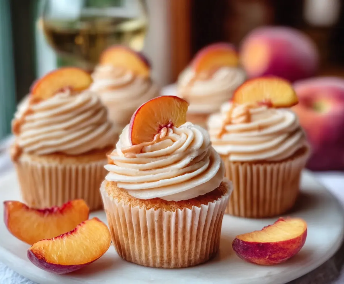 Peach Bellini Cupcakes Recipe