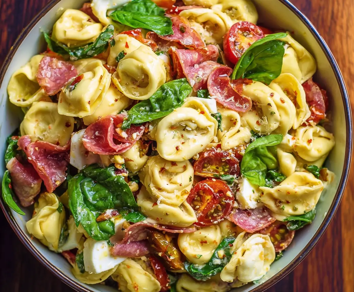 Easy Salami Mozzarella Pasta Salad