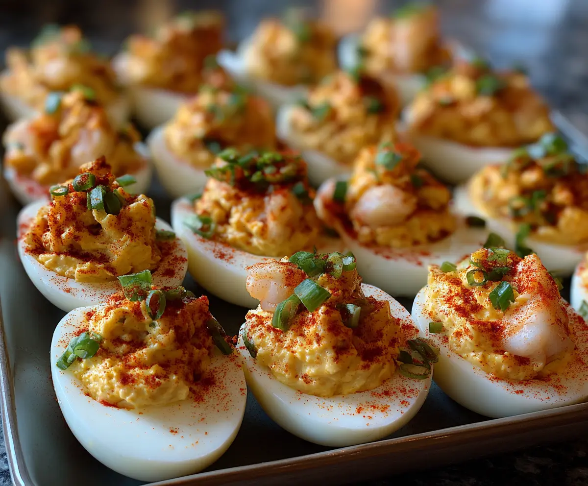 Spicy Crawfish Deviled Eggs Recipe