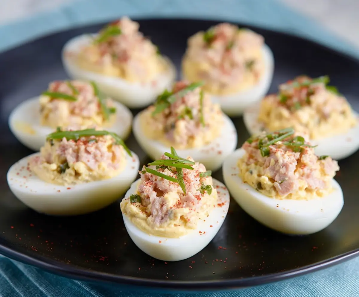 Easy Tuna Deviled Eggs Recipe
